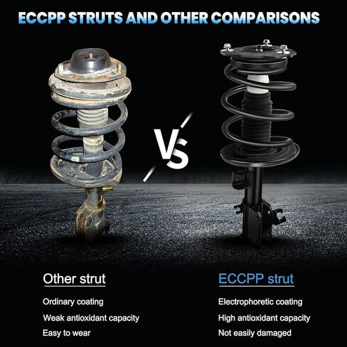 ECCPP COMMANT STRUTS Spring Assembly Struts Struts Excorber Form for 2007 2008 2009 2010 2011 2012 2013 for Nissan Altima Set of 2 in Kuwait