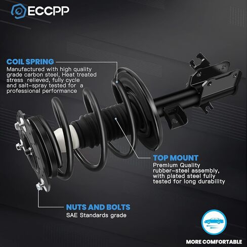 ECCPP COMMANT STRUTS Spring Assembly Struts Struts Excorber Form for 2007 2008 2009 2010 2011 2012 2013 for Nissan Altima Set of 2 in Kuwait