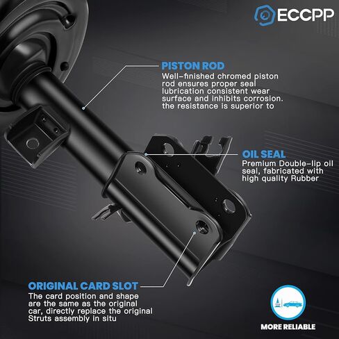 ECCPP COMMANT STRUTS Spring Assembly Struts Struts Excorber Form for 2007 2008 2009 2010 2011 2012 2013 for Nissan Altima Set of 2 in Kuwait