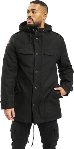 Brandit Men Parka BW Flag, Color:Olive, Size:62/6XL in Saudi Arabia
