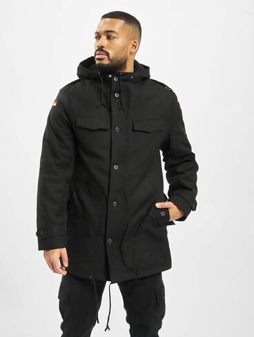 Brandit Men Parka BW Flag, Color:Olive, Size:62/6XL in Saudi Arabia