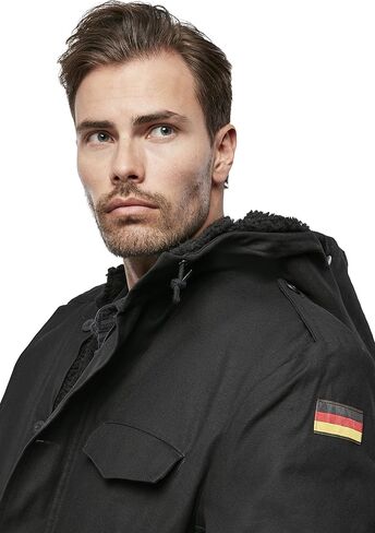 Brandit Men Parka BW Flag, Color:Olive, Size:62/6XL in Saudi Arabia