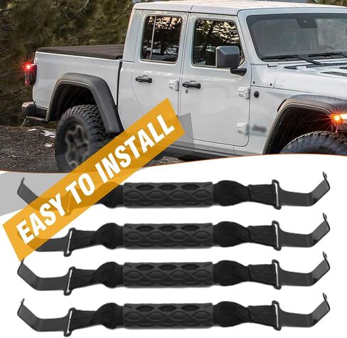4pcs 82215524 مقابض الاستيلاء ، 82215523ac قبضة: Jeep Wrangler 2018-2023 & Gladiator JL JT 2020-2023 in Kuwait
