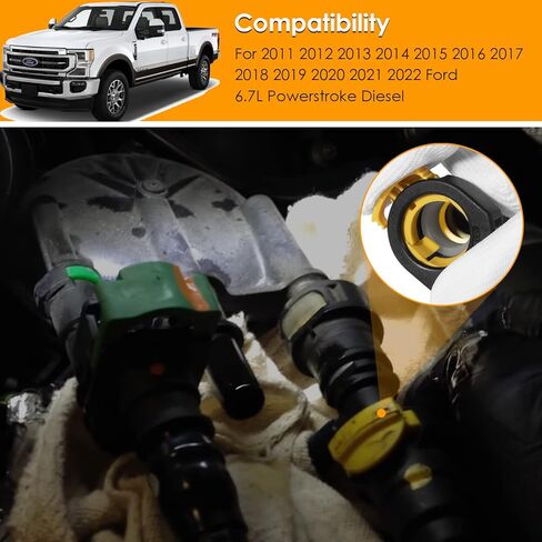 بالنسبة إلى Ford F250 F350 F450 F550 6.7L Powerstroke Diesel 2011-2022 طقم إصلاح خط الخزان لتصفية الوقود ، استبدل HC3Z9J338 (في المرشح/الخزان/المضخة) in Saudi Arabia