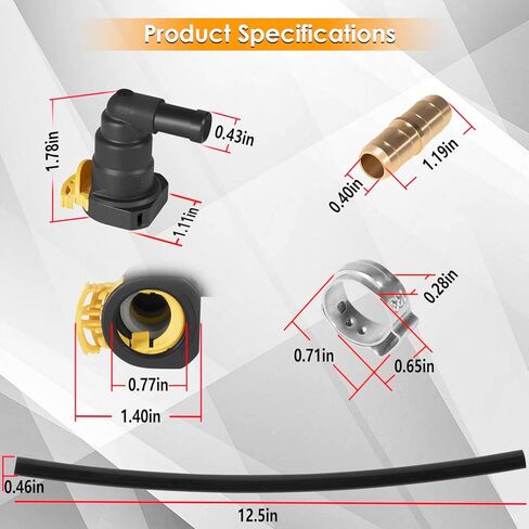 بالنسبة إلى Ford F250 F350 F450 F550 6.7L Powerstroke Diesel 2011-2022 طقم إصلاح خط الخزان لتصفية الوقود ، استبدل HC3Z9J338 (في المرشح/الخزان/المضخة) in Saudi Arabia