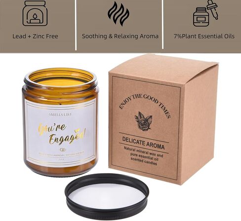 Mr & Mrs Candle - 7oz, Wedding Bridal Shower Gifts for Couple, Engaged Candles for Newlyweds, Handmade Lavender Scented Engagement Candle for Bride and Groom in Saudi Arabia
