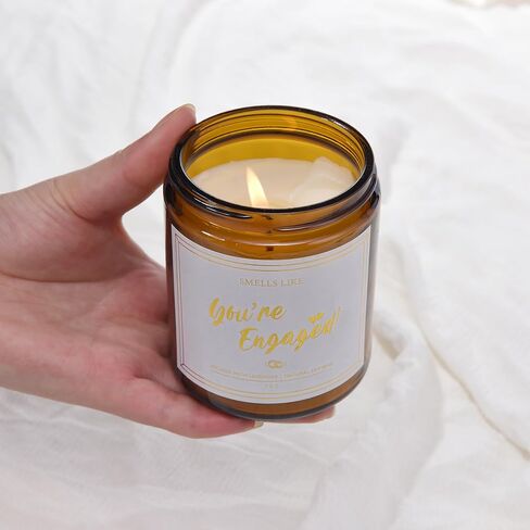 Mr & Mrs Candle - 7oz, Wedding Bridal Shower Gifts for Couple, Engaged Candles for Newlyweds, Handmade Lavender Scented Engagement Candle for Bride and Groom in Saudi Arabia