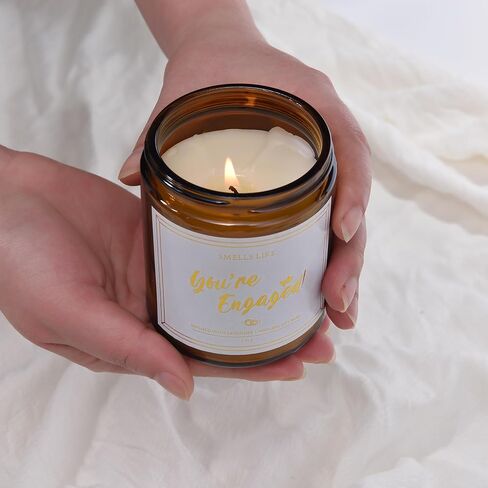 Mr & Mrs Candle - 7oz, Wedding Bridal Shower Gifts for Couple, Engaged Candles for Newlyweds, Handmade Lavender Scented Engagement Candle for Bride and Groom in Saudi Arabia