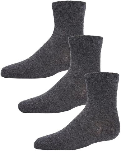 MeMoi Unisex Cotton Blend Mid-Cut Socks 3-Pack in Saudi Arabia