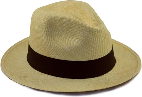 Fedora Panama Hat - White or Natural - Lightweight Rollable Version. in Kuwait