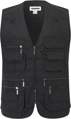 Mens Outdoor Casual Vest Summer Lightweight Multi Pockets Multifunction Gilets in Saudi Arabia
