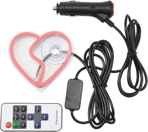 Blueshyhall Car LED Ambient Light, Triangle or Back Window Light, Interior Atmosphere Decor for Car, Bedroom, Party (Pink Heart Pattern) in Saudi Arabia