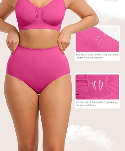 FeelinGirl Tummy Control Underwear for Women Seamless Body Shaper Panties Hid Waist Shaping Shapewear Girdle Briefs in Saudi Arabia