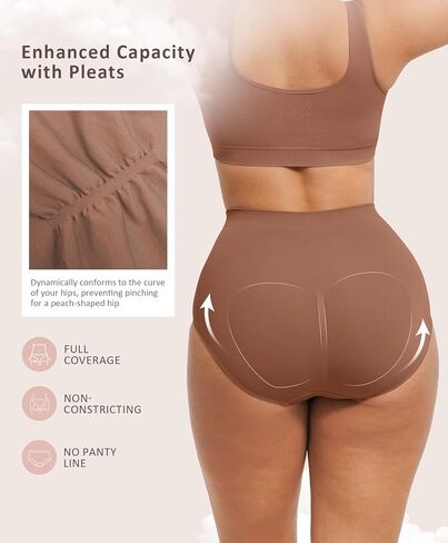 FeelinGirl Tummy Control Underwear for Women Seamless Body Shaper Panties Hid Waist Shaping Shapewear Girdle Briefs in Saudi Arabia