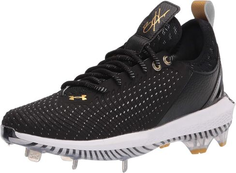 Under Armour Men's Harper 5 Low ST Baseball Shoe, Red (600)/White, 10 in Kuwait