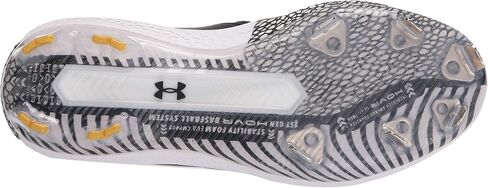 Under Armour Men's Harper 5 Low ST Baseball Shoe, Red (600)/White, 10 in Kuwait