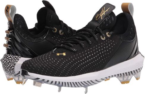 Under Armour Men's Harper 5 Low ST Baseball Shoe, Red (600)/White, 10 in Kuwait