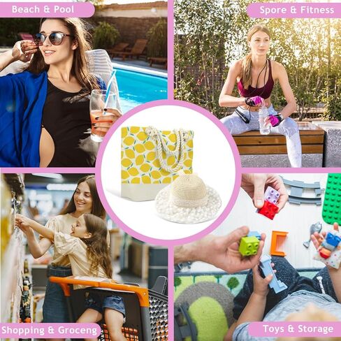 Beach Bag Sun Straw Hat, Tote Bag for Women Friends Travel Gifts, Aloha Bags Waterproof Travel Vacation Essentials in Kuwait