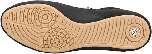 adidas Men's HVC Wrestling Shoe, Black/White/Iron Metallic, 8.5 in Saudi Arabia