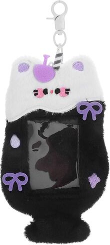 Safigle Plush Photocard Holder keychain K- Keyring Cute Rabbit Abbit Card Card Card Cover Cover Cover for K- الألبوم الضوئي ، الشارة ، بطاقة الائتمان (الأصفر) in Kuwait