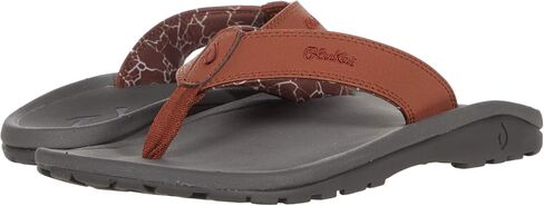 OluKai Ho'opio Leather Women's Beach Sandals | Full-Grain Leather Flip-Flop Slides, Modern Low Profile Design & Comfortable Fit in Saudi Arabia