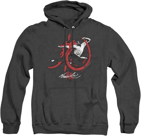 Bruce Lee High Flying Unisex Adult Pull-Over Heather Hoodie in Saudi Arabia