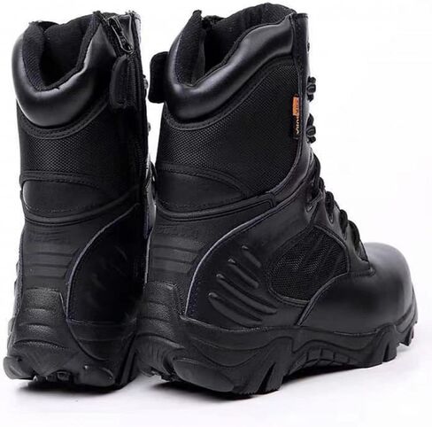 RORUN 8 Men's Women's Military Tactical Work Boots Side Zipper Motorcycle Combat Swat Desert Boots Casual Hiking Boots Hiking Trekking Backpacking Mountaineering Outdoor Shoes in Kuwait