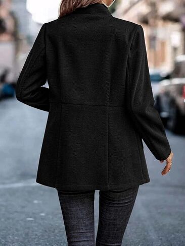 utcoco Womens Business Coat Open Front Blazer Long Sleeve Notch Stand Collar Work Office Dressy Jacket in Saudi Arabia