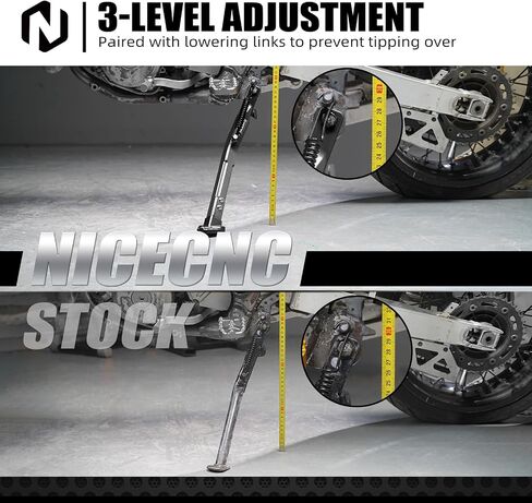 الذهب Kickstand Rick Stand قابلة للتعديل قابلة للتعديل متوافق مع سوزوكي DRZ400/DRZ400E/DRZ400S/DRZ400SM 2000-2020 2021 2022 2023 2024 انظر التناسب in Kuwait