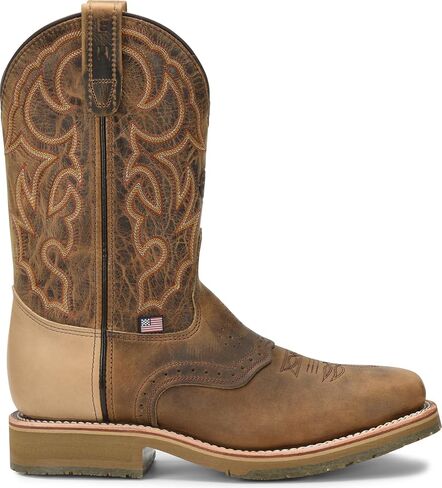 Double H Men's Distressed Folklore Steel Toe Roper Work Boot in Saudi Arabia