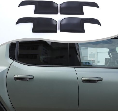 بالنسبة إلى Hummer EV ، فإن مقبض باب السيارة ، حماة الخدش ABS ، باب سيارة ألياف الكربون ، مقبض ، مقبض ، وعاء ، مقبض ، غطاء كوب ، غطاء حماية ، Hummer EV Pickup SUV 2024 2025 (أسود غير لامع) in Kuwait