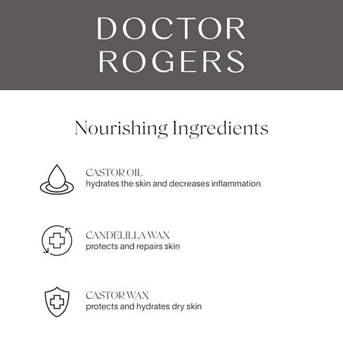 Doctor Rogers Lip Balm. Hydrating & Softening Lip Moisturizer for Very Dry Lips, Natural & Hypoallergenic, 0.15 Ounce (4.25 g) Tube in Kuwait