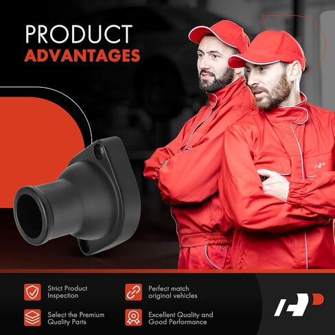 A-Premium Polished Aluminum Straight Water Neck/Thermostat Housing Compatible with GM Small Block LS,with 2 Bolts, 4.7L 5.3L 5.7L 6.0L in Saudi Arabia