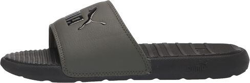 PUMA mens Cool Cat Slide Sandal, Black/High Risk Red, 10 US in Saudi Arabia