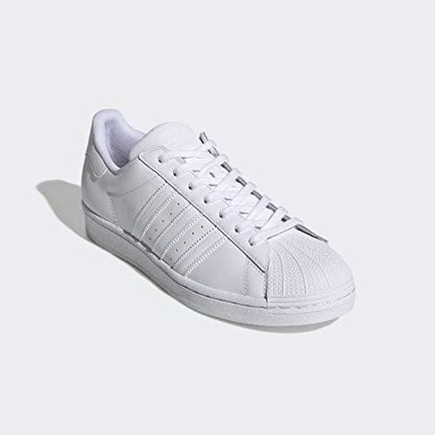 adidas Originals Men's Super-Star Sneaker, White/Black/White, 10 in Saudi Arabia