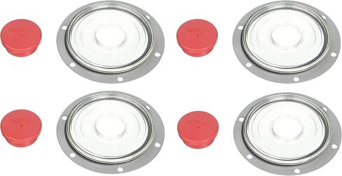 Torque 4 PCS 3404195 Aluminum Hub Caps for Trailer Axle Replaces Stemco 340-4195 in Kuwait