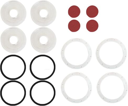 Torque 4 PCS 3404195 Aluminum Hub Caps for Trailer Axle Replaces Stemco 340-4195 in Kuwait