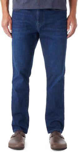 Fair Harbor The Ultra-Stretch Driftwood Denim –– Men's Straight-Fit Denim Pant, 30-Inch Inseam – Soft-Stretch, Authentic Wash in Saudi Arabia