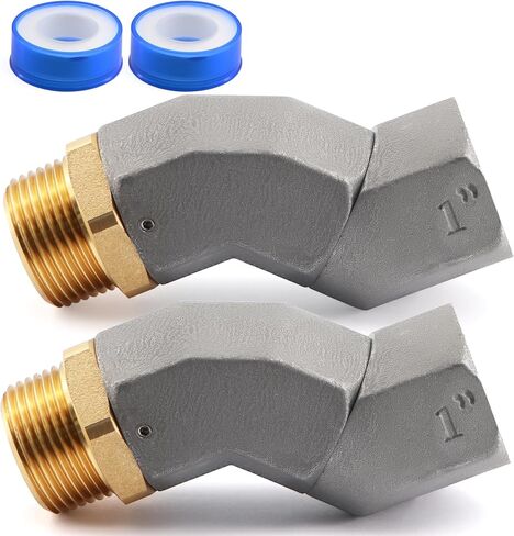 Jeemiter 1 Inch Fuel Swivel, Fuel Hose Swivel with 1'' NPT Connector Fuel Plane Swivel with 360 Roating Connector 2PCS in Saudi Arabia