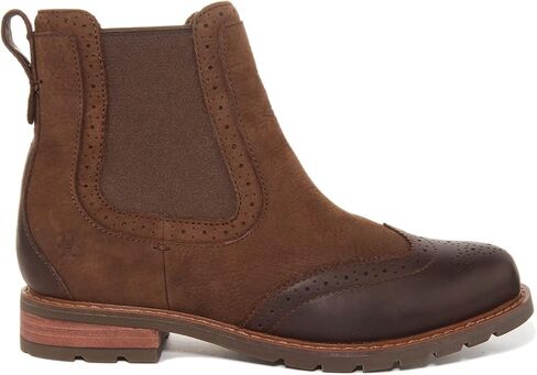 Ariat Women's Wexford Brogue Waterproof Western Boot, Chocolate Brown, 9.5 in Saudi Arabia
