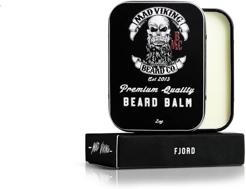 Mad Viking Beard Co Berserker 2 Ounce Beard Balm, Medium to Heavy Hold, All Natural and Organic Ingredients, Paraben and Cruelty-Free, Maintain and Manage Beard Hair, Best Gift for Him and Husband in Saudi Arabia