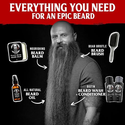 Mad Viking Beard Co Berserker 2 Ounce Beard Balm, Medium to Heavy Hold, All Natural and Organic Ingredients, Paraben and Cruelty-Free, Maintain and Manage Beard Hair, Best Gift for Him and Husband in Saudi Arabia