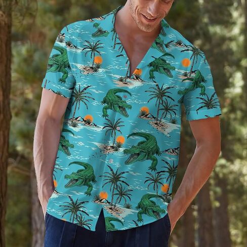 Funny Hawaiian Shirt for Mens Vintage Hawaiian Shirt Mens Short Sleeve Button Down Shirt Men in Kuwait