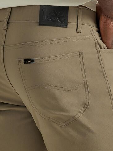 Lee Men's Extreme Motion 5-Pocket Synthetic Straight Pant in Kuwait
