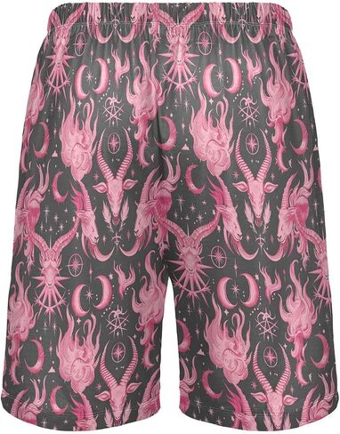 Men's Pajama Bottoms, Colorful Pattern Sleep Pajamas Shorts Sleepwear Lounge Wear Short Pants in Saudi Arabia