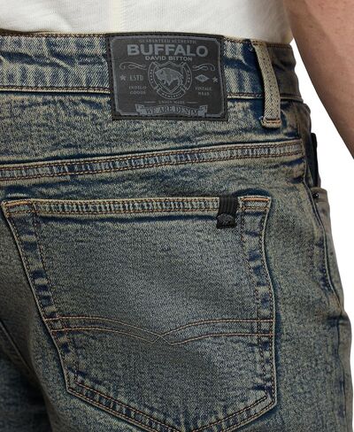 Buffalo David Bitton Men's Relaxed Straight Leg Driven Jean with Stretch Fabric in Saudi Arabia