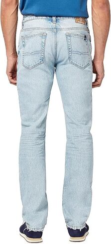 Buffalo David Bitton Men's Relaxed Straight Leg Driven Jean with Stretch Fabric in Saudi Arabia