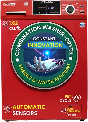 Conserv Ver 2 Pro 24" Compact Combo Washer Dryer Vented/Ventless 1200 RPM White in Kuwait