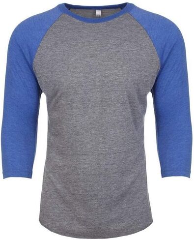 Next Level Unisex 3/4-Sleeve Raglan T-Shirt, Premium HTHR/Vintage Blk, XX-Large in Kuwait