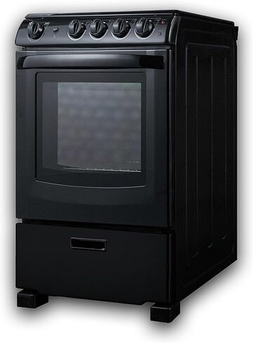 Summit REX2431BRT 24" Electric Smooth Top Range in Black in Saudi Arabia